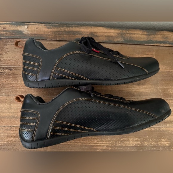 LEVI Men’s Black, Casual, Faux Leather Upper, Lace Up Shoes/Sneakers  Size 13 - Picture 4 of 10